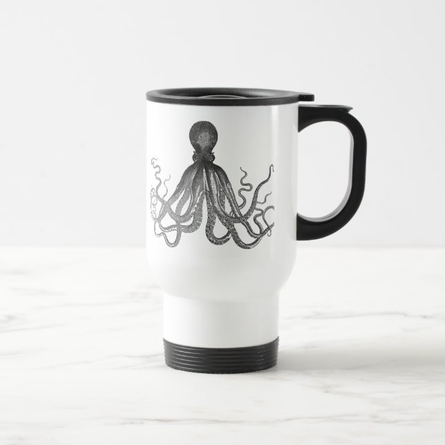 Mug De Voyage Kraken - poulpe noir/Cthulhu (Droite)