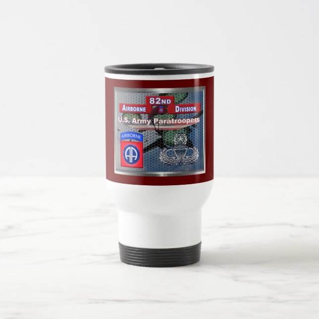 Mug De Voyage La 82e division aéroportée, gardienne de l'Amériqu (Centre)