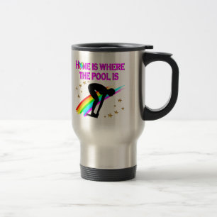 MUG DE VOYAGE LA BAIGNADE EST TOUJOURS PRÊTE POUR LA PISCINE
