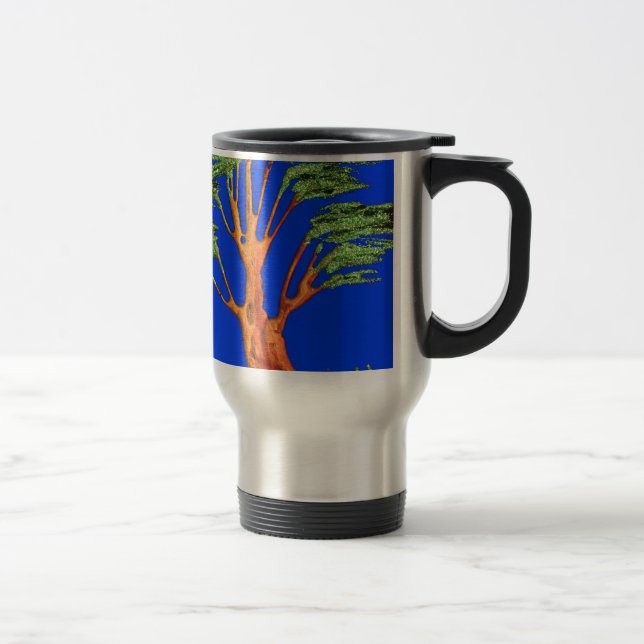 Mug De Voyage La beauté de l'acacia en Afrique : Serengeti Seren (Droit)