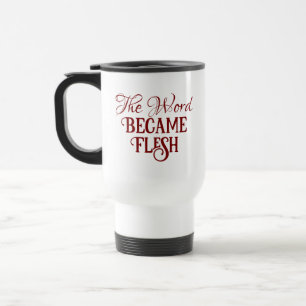 Mug De Voyage La Bible Verse Evangile de Jean Christian Rouge