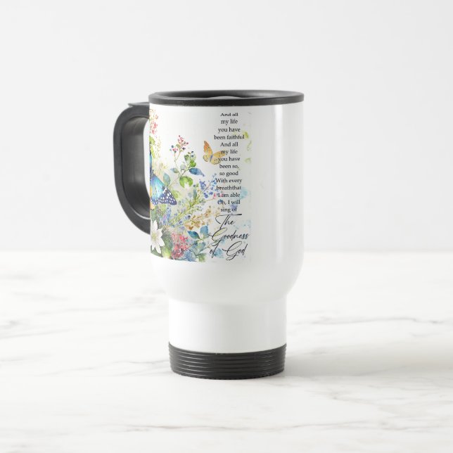 Mug De Voyage La bonté de Dieu (Devant gauche)