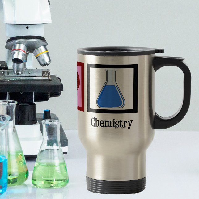 Mug De Voyage La chimie de l'amour pour la paix (Créateur téléchargé)