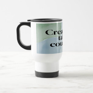 Mug De Voyage La créativité exige du courage 2 gobelets de voyag