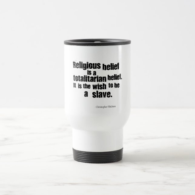 Mug De Voyage La croyance religieuse est une croyance (Centre)