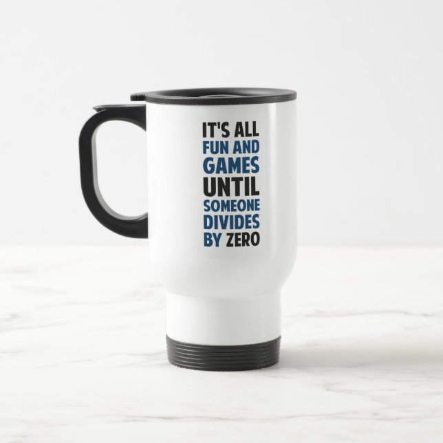 Mug De Voyage La division par zéro n'est pas un jeu (Gauche)