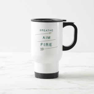 Mug De Voyage La flèche   respirent le feu de but