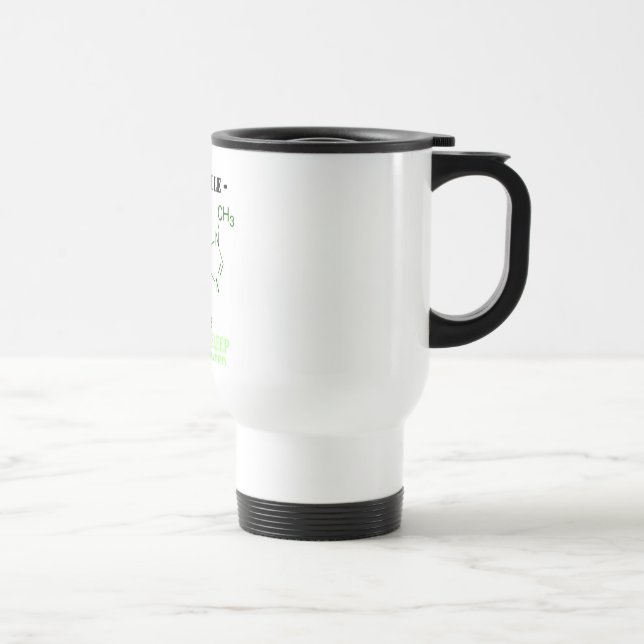 Mug De Voyage La formule "sommeil de caféine est surestimée " (Droite)