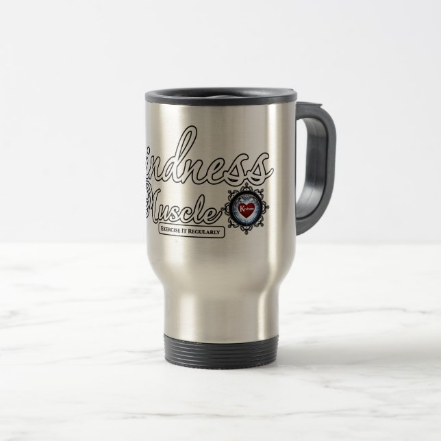 Mug De Voyage La gentillesse Est Un Muscle (Devant droit)
