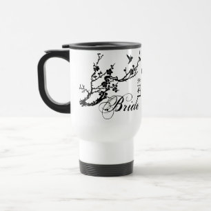 Mug De Voyage La JEUNE MARIÉE chic vintage de cage à oiseaux d
