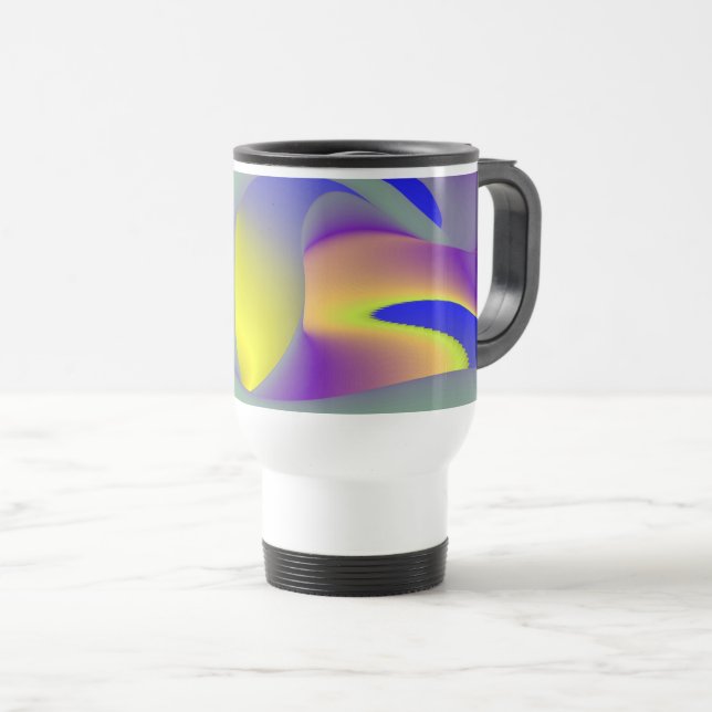 Mug De Voyage La magie de l'été, 3D Art Abstrait (Devant droit)