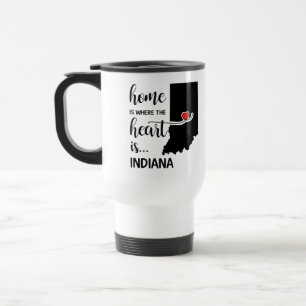 Mug De Voyage La maison de l'Indiana est le coeur