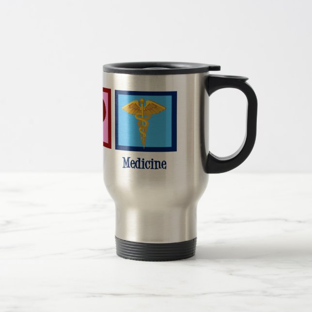 Mug De Voyage La médecine de l'amour pour la paix (Droit)