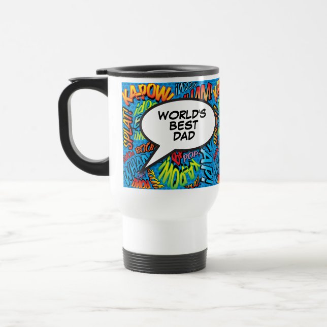 Mug De Voyage La meilleure bande dessinée humoristique Cool de p (Gauche)
