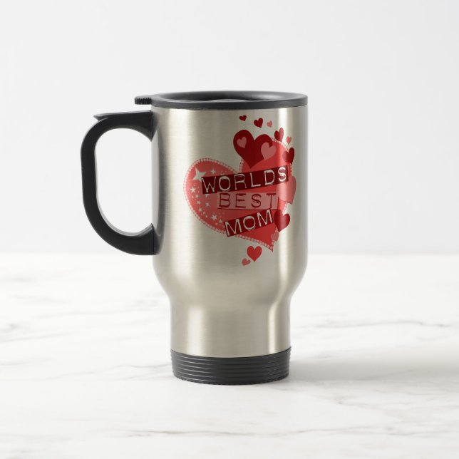Mug De Voyage La meilleure maman des mondes (Gauche)