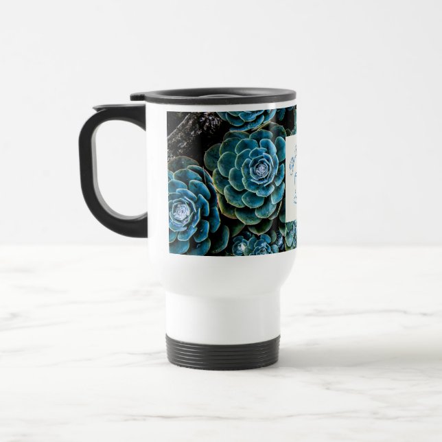 Mug De Voyage La Mug Voyage Couch Bleu - Succulents (Gauche)