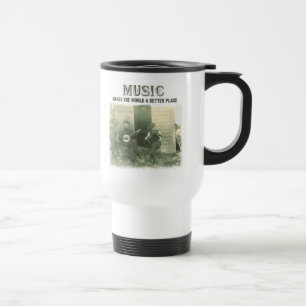Mug De Voyage La musique fait au monde une meilleure photo de