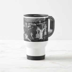 Mug De Voyage La nuit sur le cimetière - Angel avec Diable