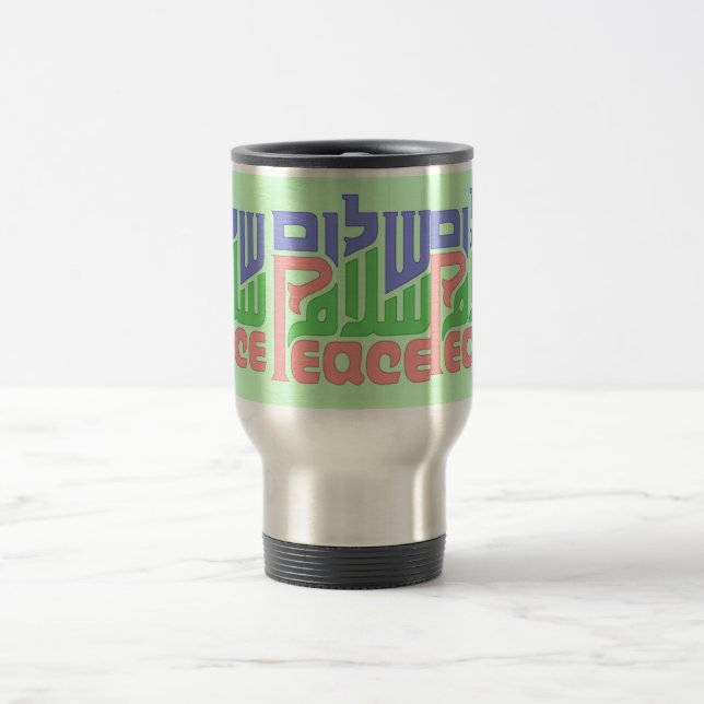 Mug De Voyage La paix Shalom Salaam voyage muet (Centre)