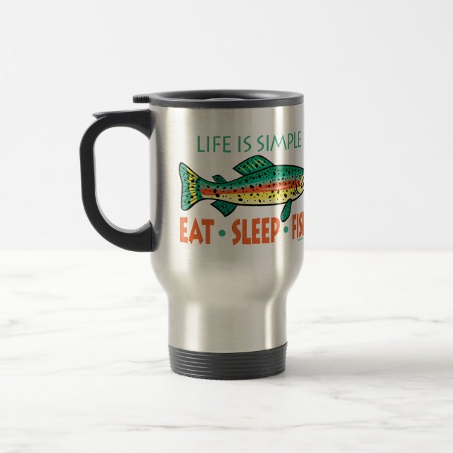 Mug De Voyage La pêche amusante qui dit (Gauche)