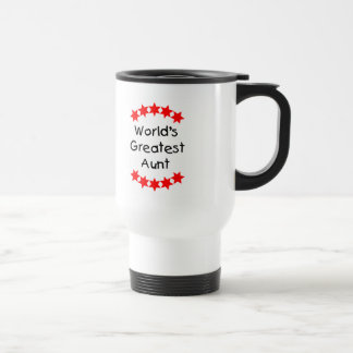 Mug De Voyage La plus grande tante du monde (rouge)