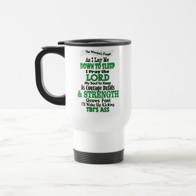 Mug De Voyage La prière du guerrier TBI (Gauche)