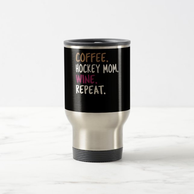 Mug De Voyage la reprise de vin de la mère de hockey sur café (Centre)