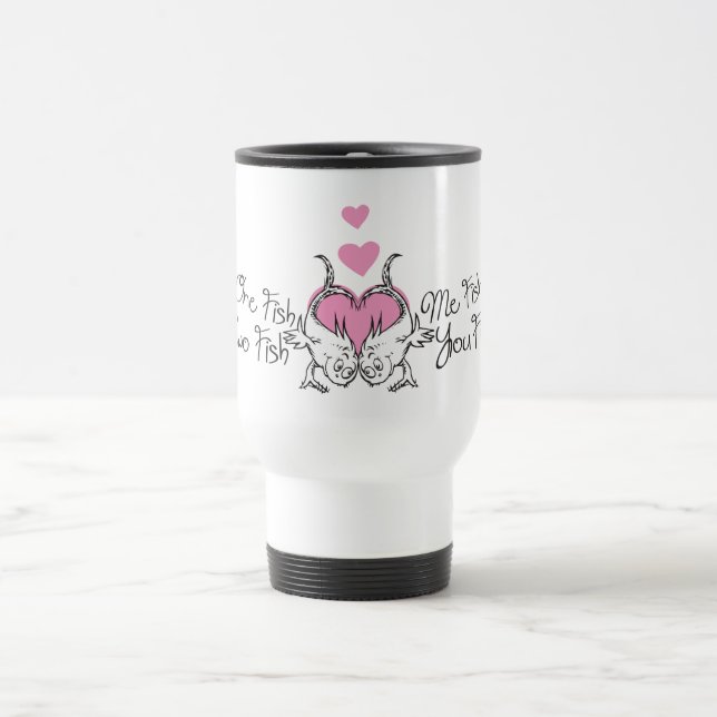 Mug De Voyage La Saint-Valentin de Dr. Seuss | Un Poisson Deux P (Centre)