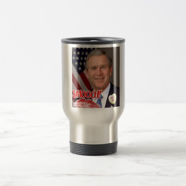 Mug De Voyage La Saint-Valentin de George Bush (Centre)