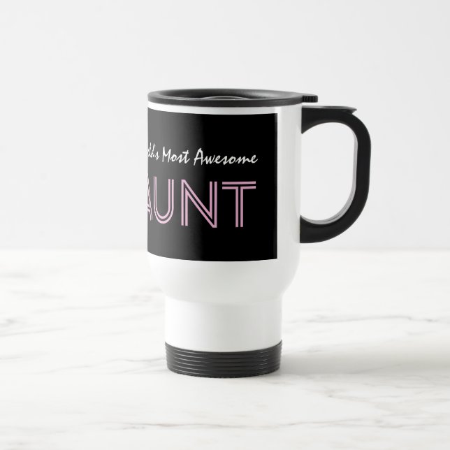 Mug De Voyage La TANTE la plus impressionnante arrière - plan (Droite)