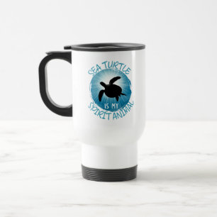 Mug De Voyage La tortue de mer est mon esprit animal