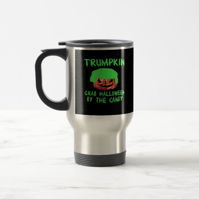 Mug De Voyage La Trumpkin Rend L'Halloween Grand À Nouveau Prene (Gauche)