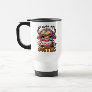 Mug De Voyage La vie commence après le café