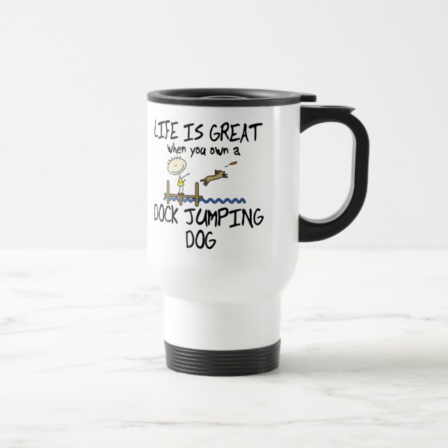 Mug De Voyage La vie est grand sauter de dock (Droite)