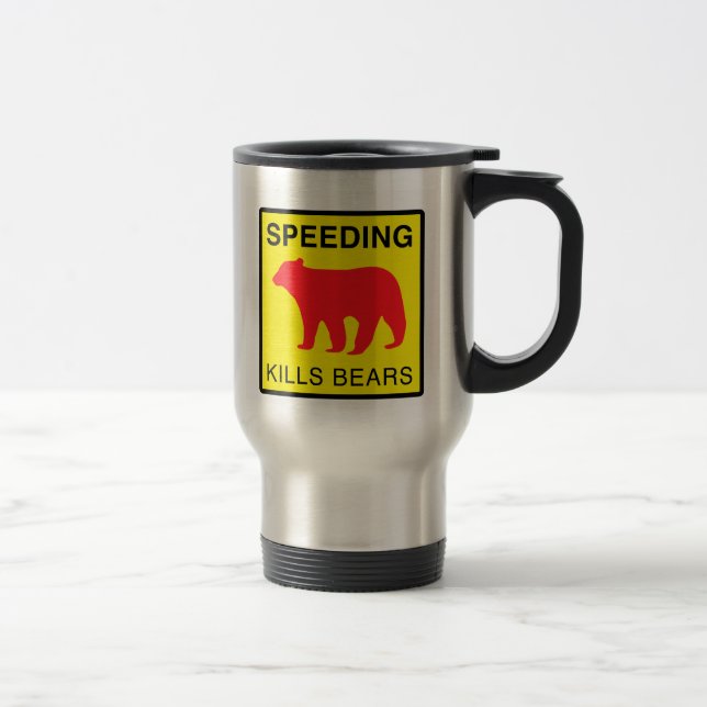 Mug De Voyage La VITESSE TUE BEARS.ai (Droit)