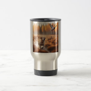 Mug De Voyage Labrador/chien en automne chasse au canard