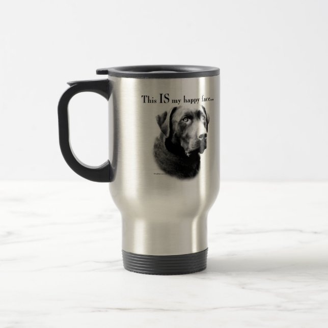 Mug De Voyage Labrador Joyeux visage (Gauche)