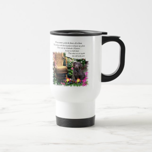 Mug De Voyage Labrador Retriever Art Don (Droite)
