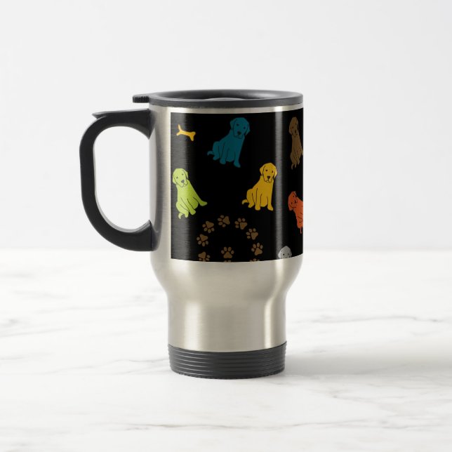 Mug De Voyage Labrador Retriever Chien Voyage Mug Cup (Gauche)