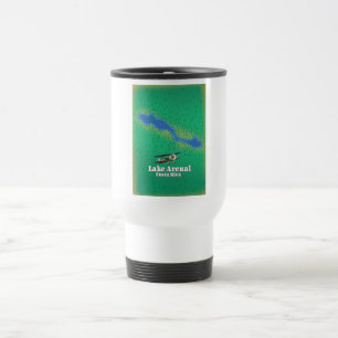Mug De Voyage Lac Arenal, carte du lac Costa Rica