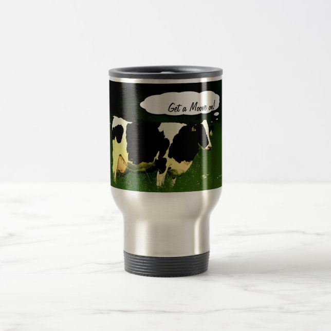 Mug De Voyage L'agriculteur drôle réussissent un MOOve ! (Centre)