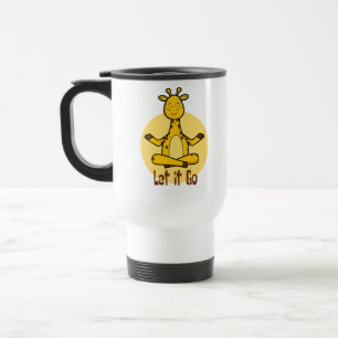 Mug De Voyage Laisse aller la girafe Kawaii pratiquer le yoga ja