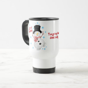 Mug De Voyage Laisser neiger Snowman Voyage Musique