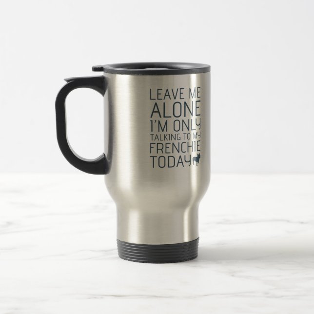 Mug De Voyage Laissez-moi seul, bleu (Gauche)