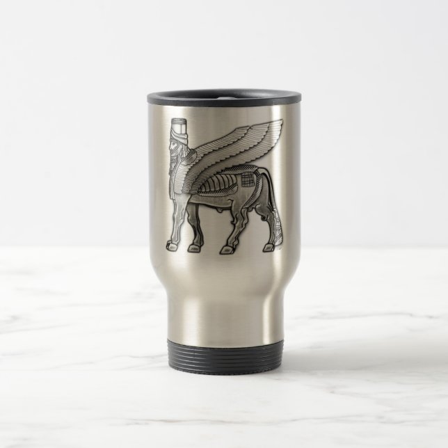 Mug De Voyage Lamassu taureau ailé babylonien (Centre)