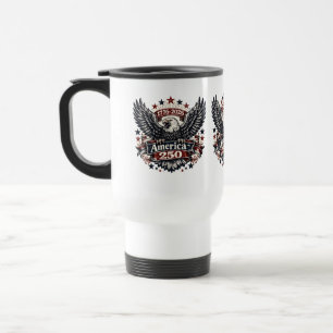 Mug De Voyage L'Amérique Vintage 250 Aigle royal 1776-2026 Patri