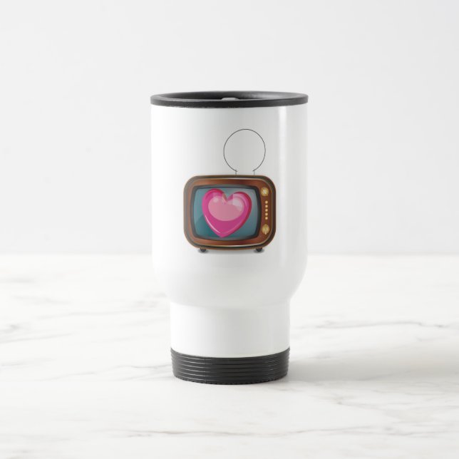 Mug De Voyage L'amour à la télévision (Centre)
