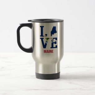Mug De Voyage L'amour de l'État du Maine aux États-Unis