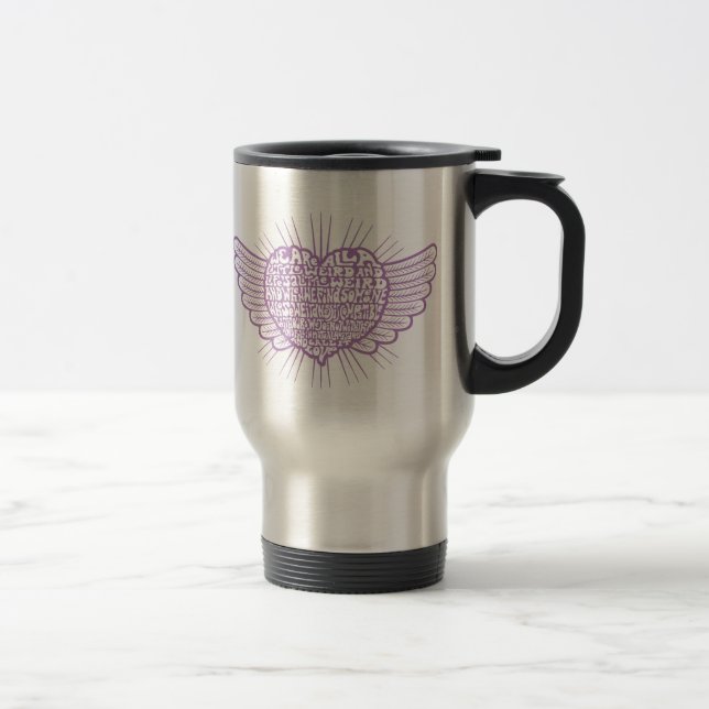 Mug De Voyage L'amour est d'III étrange (Droit)