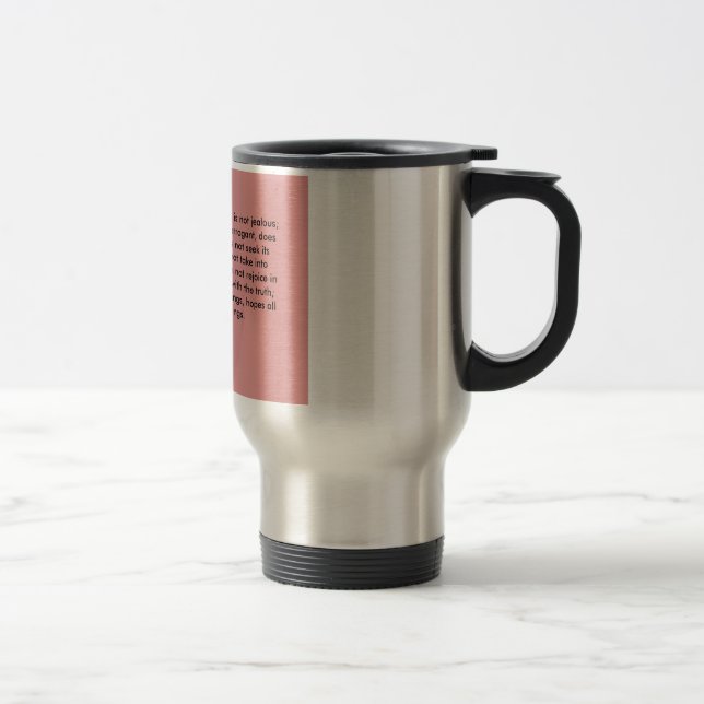 Mug De Voyage L'amour est patient (Droit)